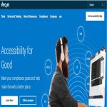 Deque home page screenshot
