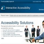 interactive accessibility homepage screenshot
