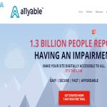 allyable homepage screenshot