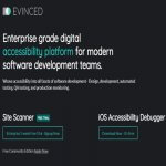 Evinced homepage screenshot