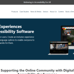 Screenshot of Recite me homepage