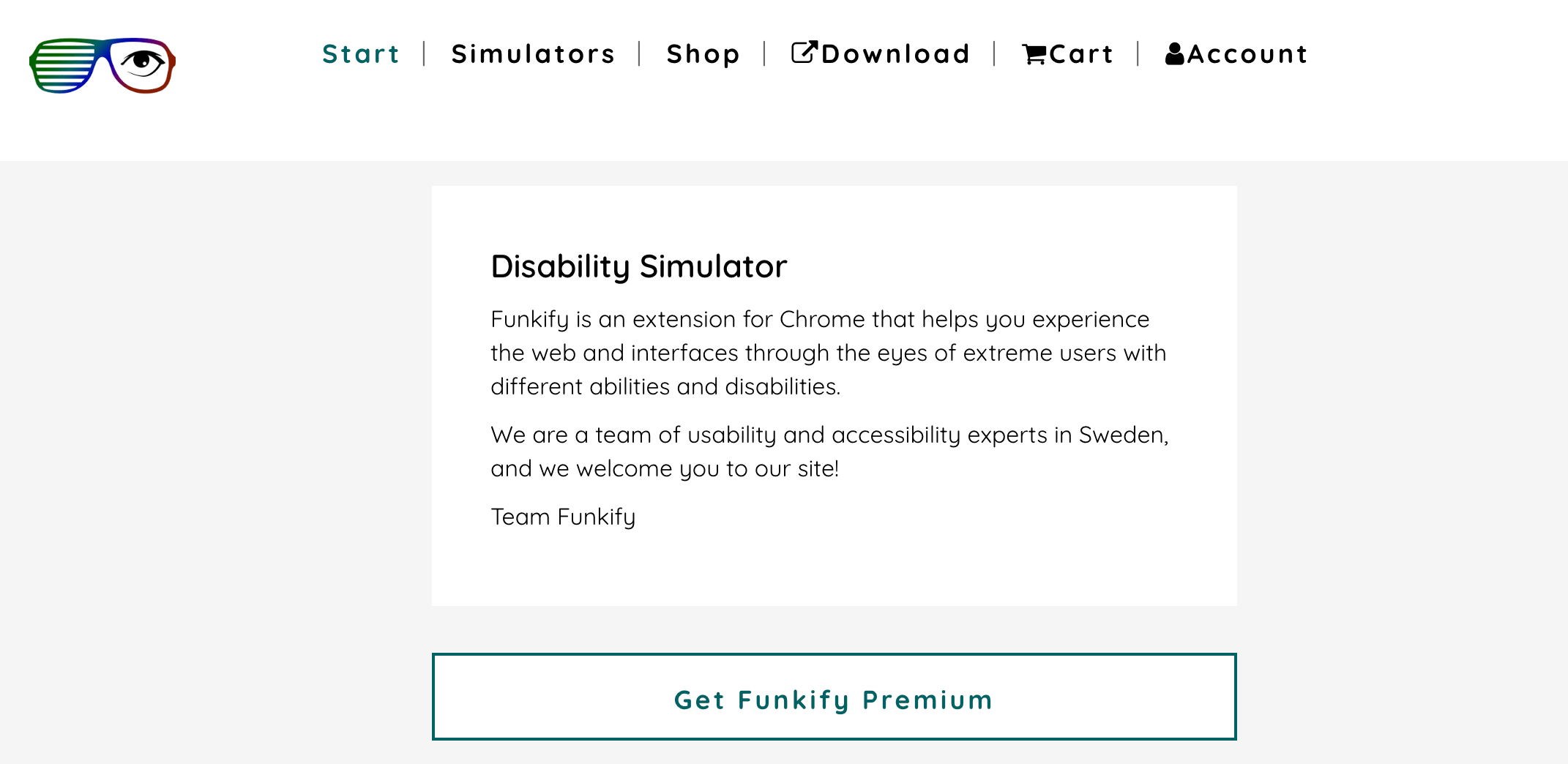 Funkify – A disability simulator for the web